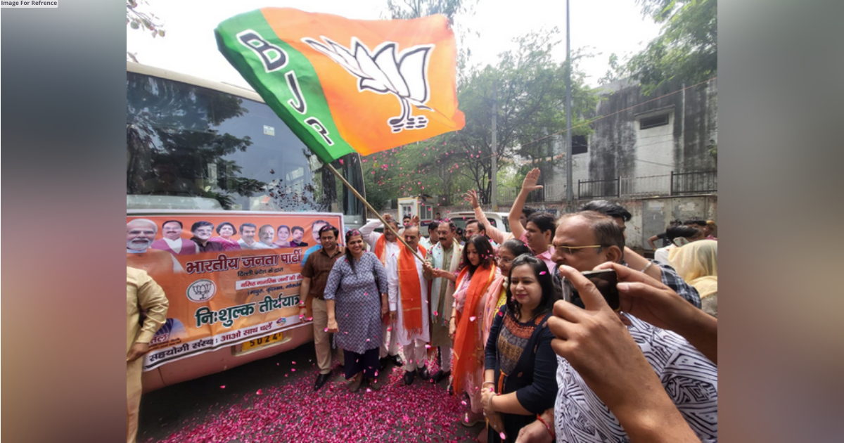 Delhi BJP chief flags off free pilgrimage bus service to Mathura, Vrindavan